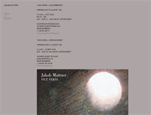 Tablet Screenshot of jakobmattner.com